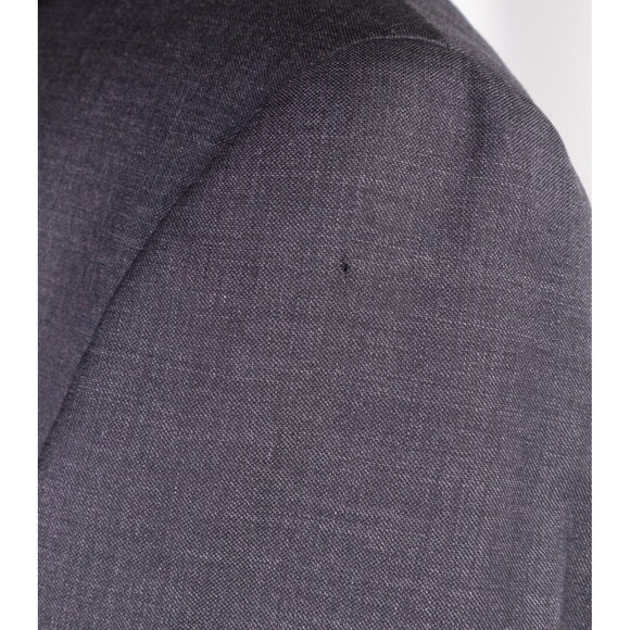 Ralph Lauren Mens Two Button Gray Blazer Wool Solid Sport Coat Jacket Size 48L - Picture 8 of 15
